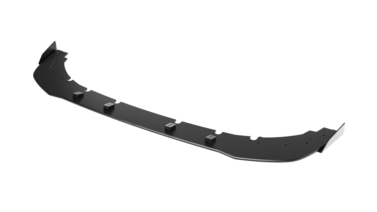 Maxton Design Street Pro Spoilerlippe Front Ansatz + Flaps für Mini Cooper John Cooper Works F65 [2025-] | Schwarz Hochglanz | ABS-Kunststoff