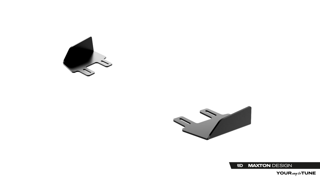 Maxton Design Hintere Seiten Flaps passend für Cupra Born Mk1 schwarz Hochglanz