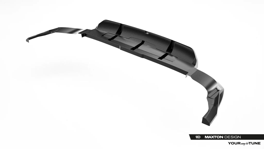 Maxton Design Prepreg Carbon Fiber Rear Splitter (mit einem vertikalem balken) Audi RSQ8 Mk1 Facelift für Audi Q8