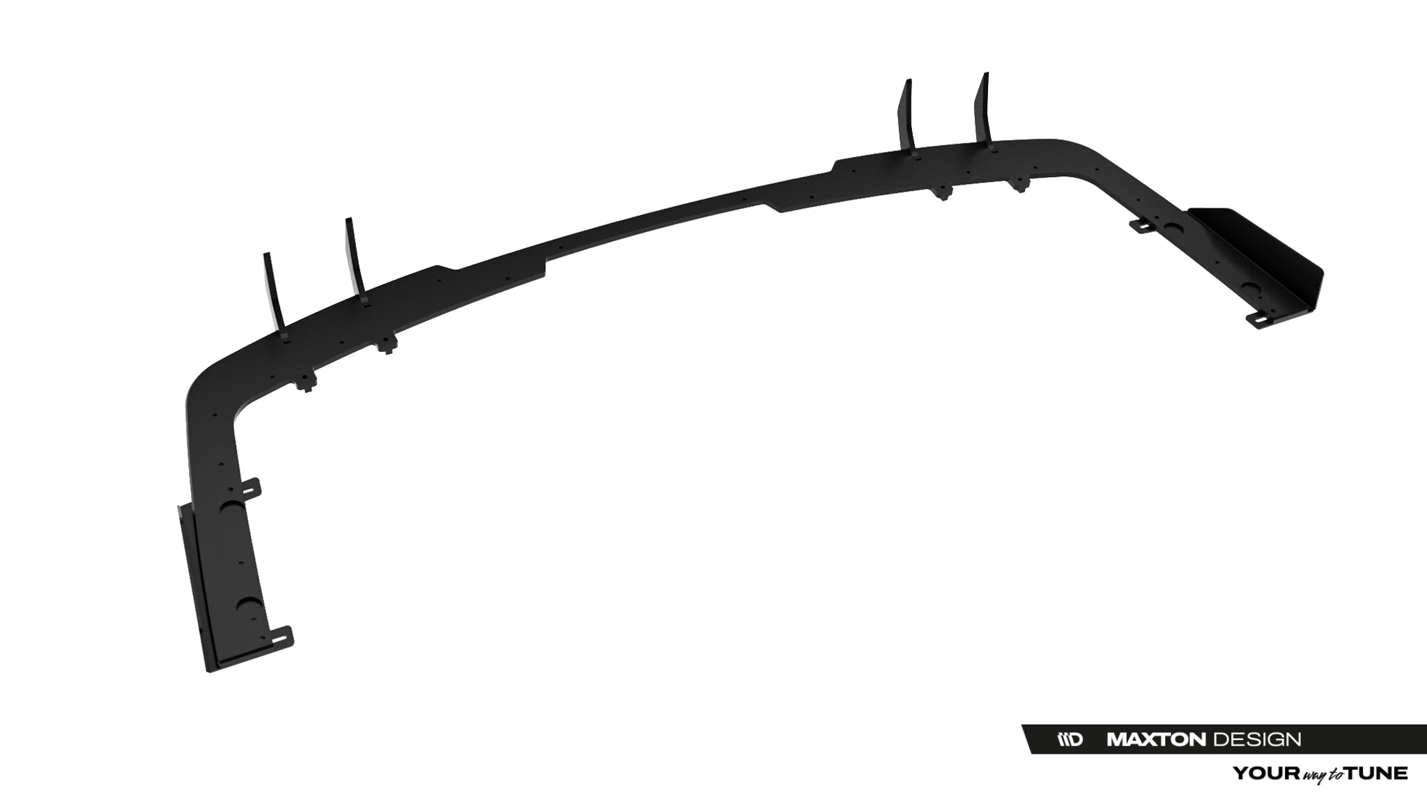 Maxton Design Street Pro Heckschürze + Flaps passend für BMW 2 M-Paket Gran Coupe F74 schwarz Hochglanz