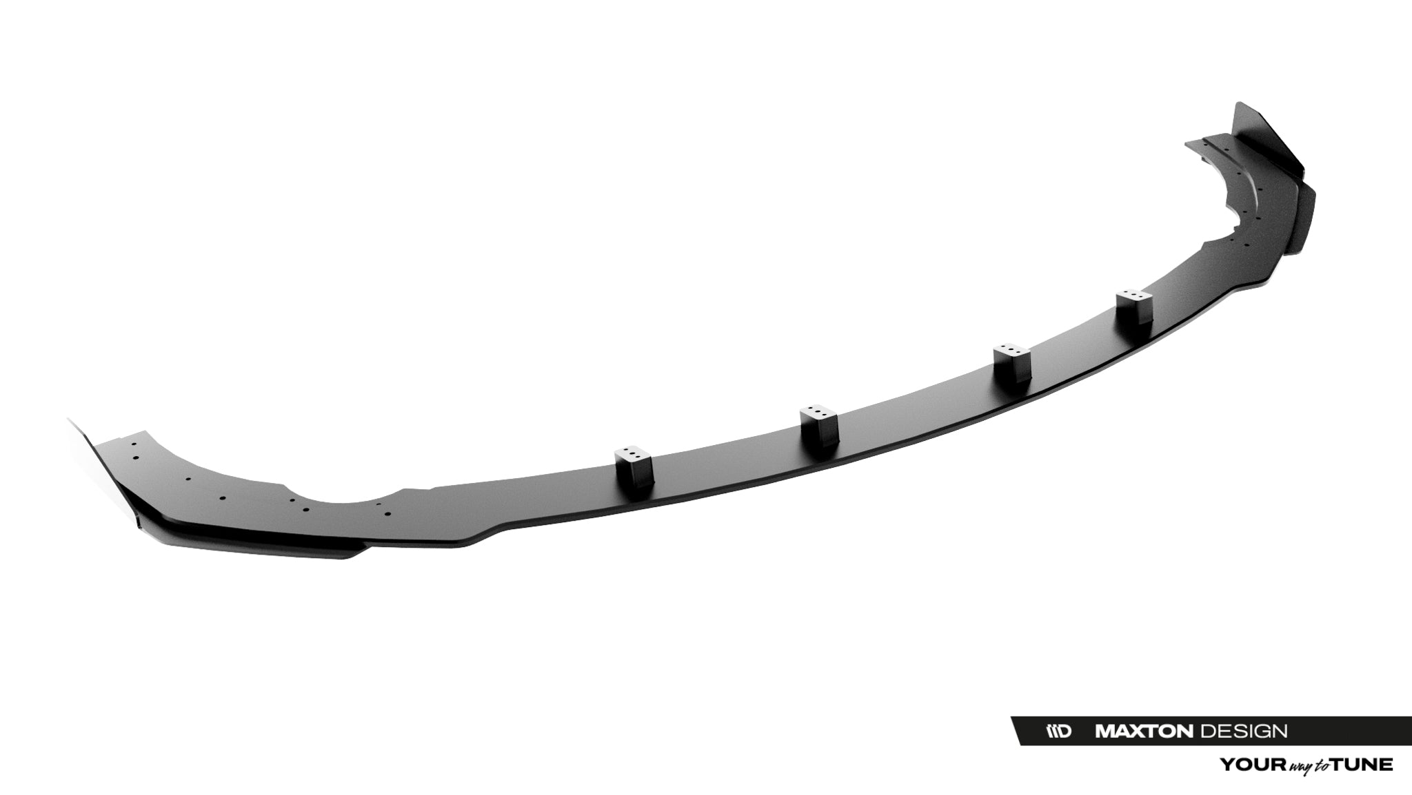 Maxton Design Street Pro Street+ Spoilerlippe Front Ansatz + Flaps passend für Mercedes-AMG CLE 53 Aero C236 schwarz Hochglanz