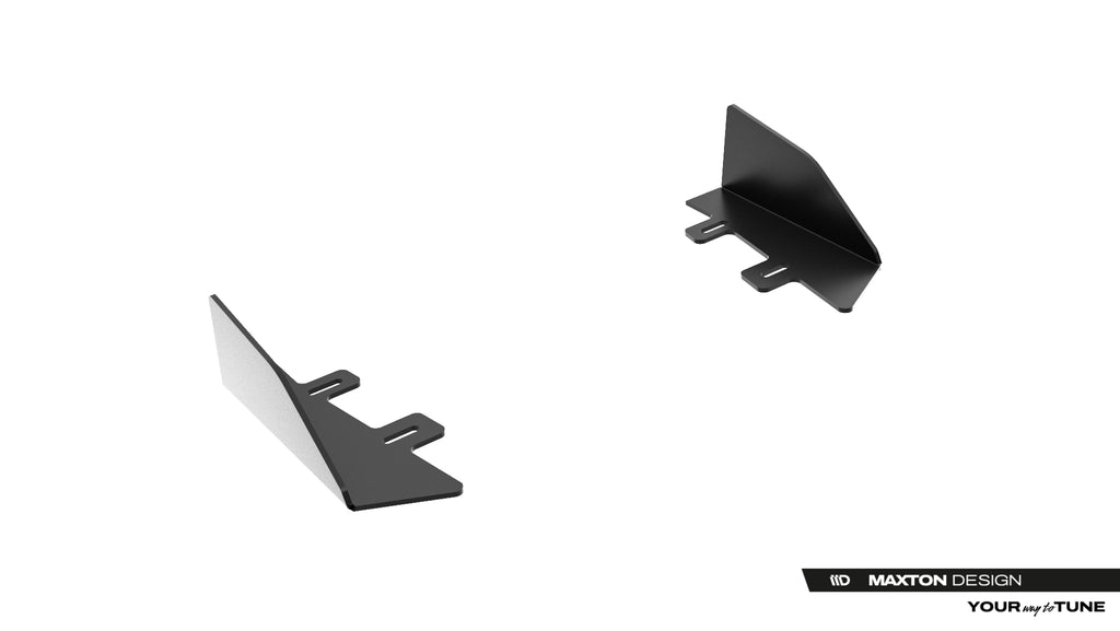 Maxton Design Hintere Seiten Flaps passend für Lexus IS 500 Mk3 Facelift 2 (XE30) schwarz Hochglanz