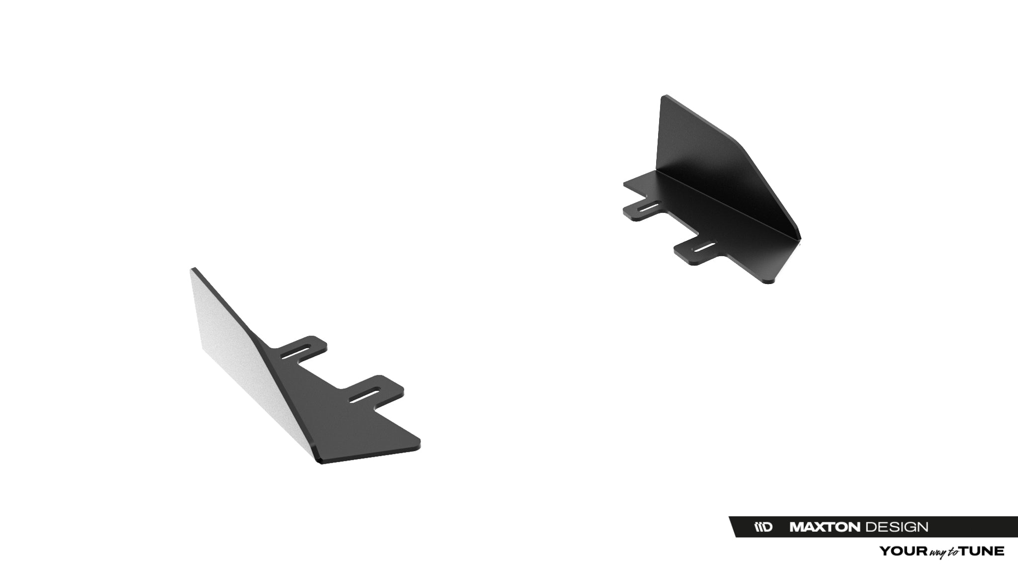 Maxton Design Hintere Seiten Flaps passend für Lexus IS 500 Mk3 Facelift 2 (XE30) schwarz Hochglanz
