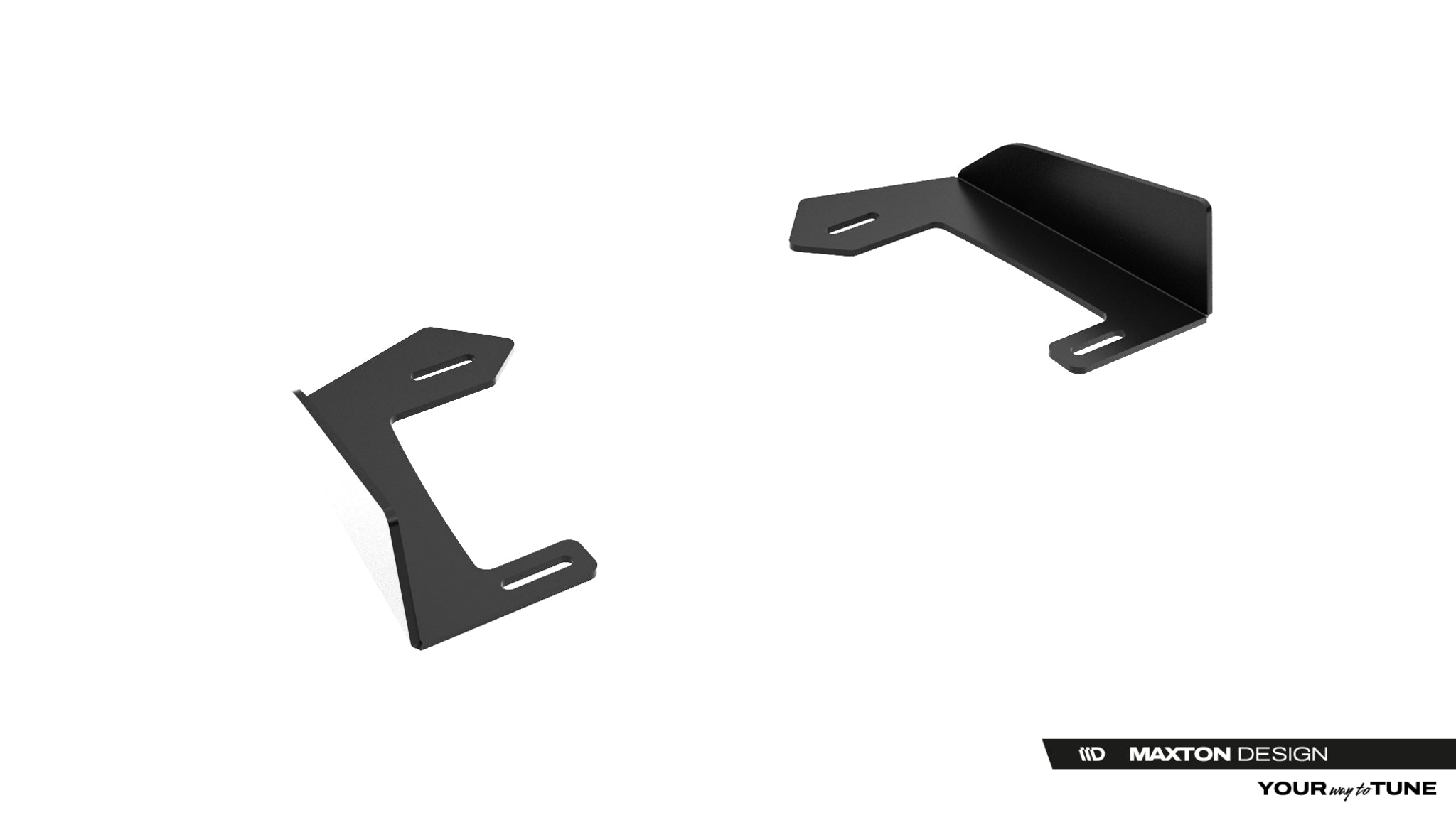 Maxton Design Front Stoßstange Flaps passend für Flaps Lexus IS 500 Mk3 Facelift 2 (XE30) schwarz Hochglanz