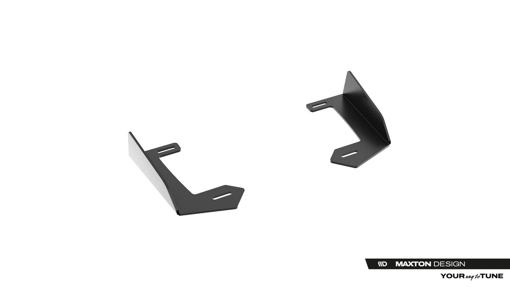 Maxton Design Front Stoßstange Flaps passend für Flaps Lexus IS 500 Mk3 Facelift 2 (XE30) schwarz Hochglanz