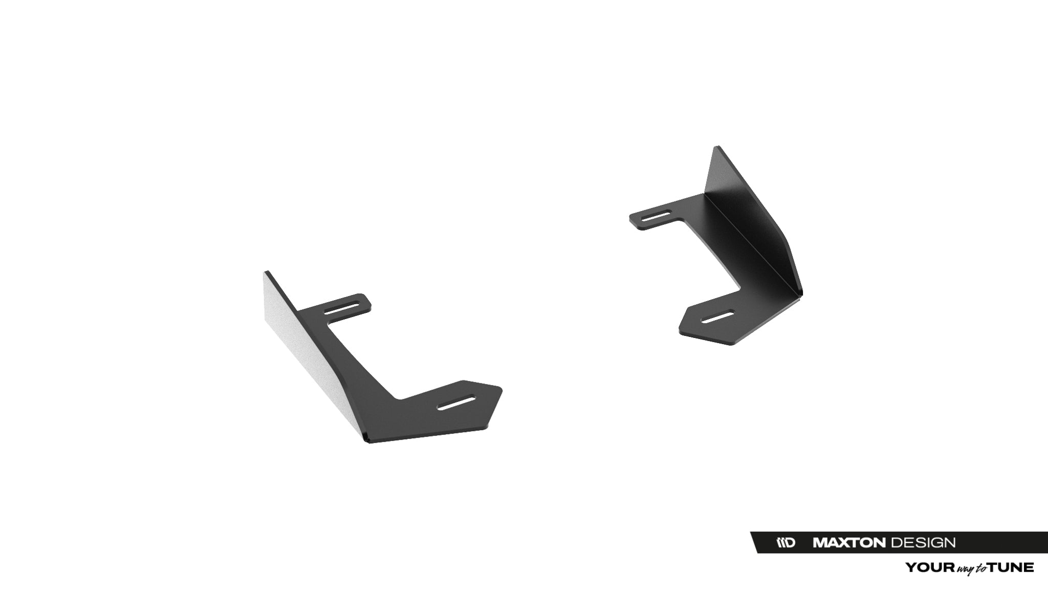 Maxton Design Front Stoßstange Flaps passend für Flaps Lexus IS 500 Mk3 Facelift 2 (XE30) schwarz Hochglanz