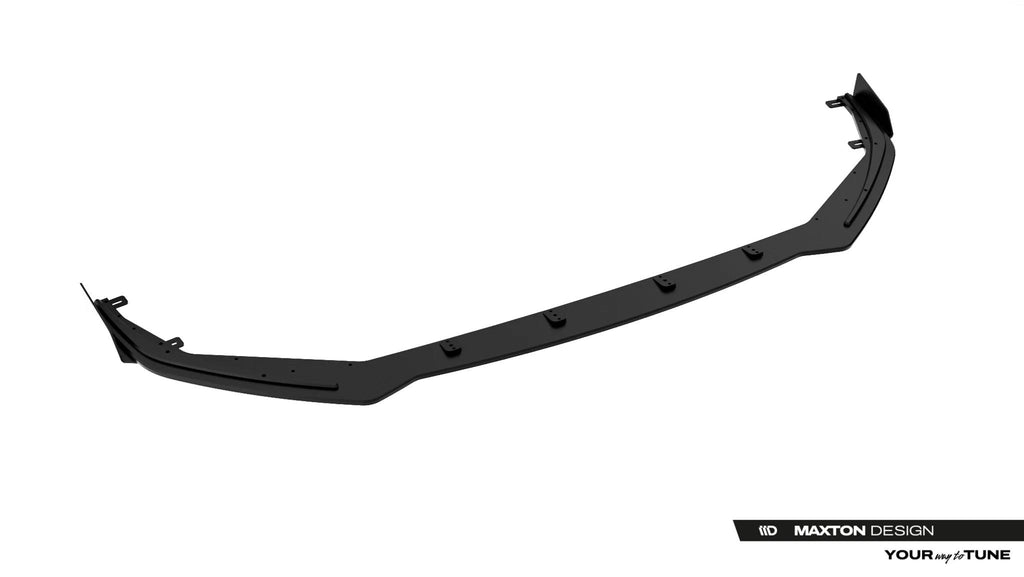 Maxton Design Street Pro Front Ansatz + Flaps für Toyota GR Yaris Mk4 Facelift schwarz Hochglanz