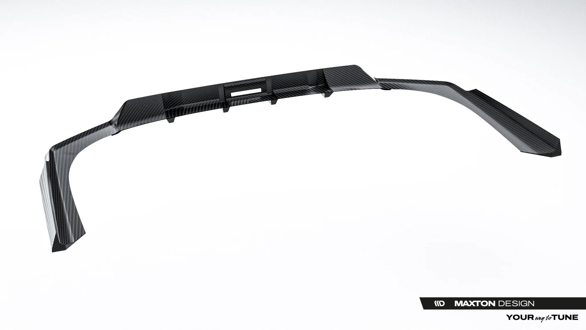 Maxton Design Prepreg Carbon Fiber Rear Splitter (mit Einem Vertikalem Balken) Bmw 7 M-Paket / I7 M-Paket G70