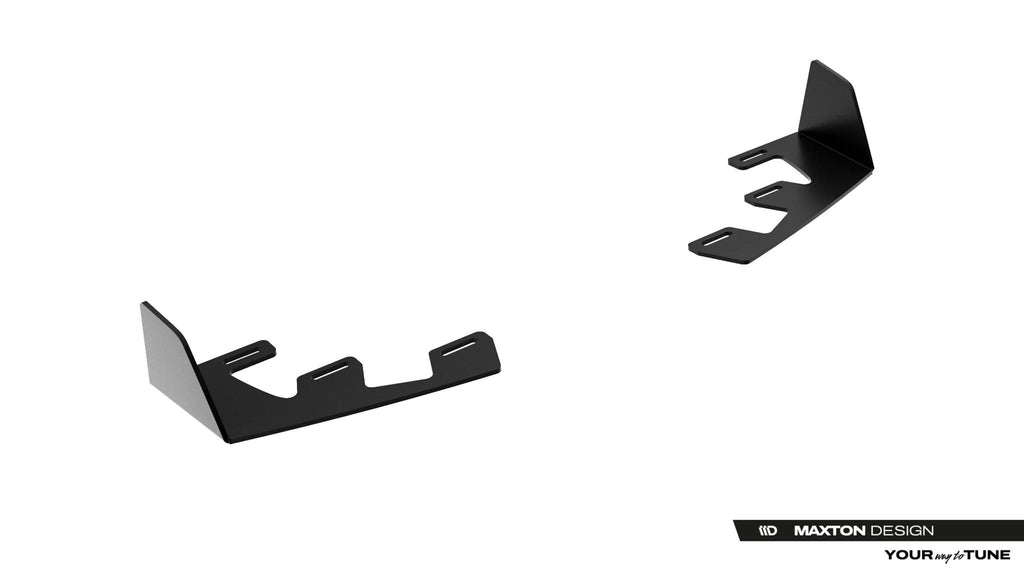 Maxton Design Hintere Seiten Flaps passend für Toyota GR Yaris Mk4 Facelift schwarz Hochglanz