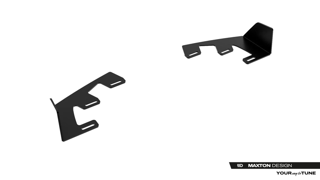 Maxton Design Hintere Seiten Flaps passend für Toyota GR Yaris Mk4 Facelift schwarz Hochglanz