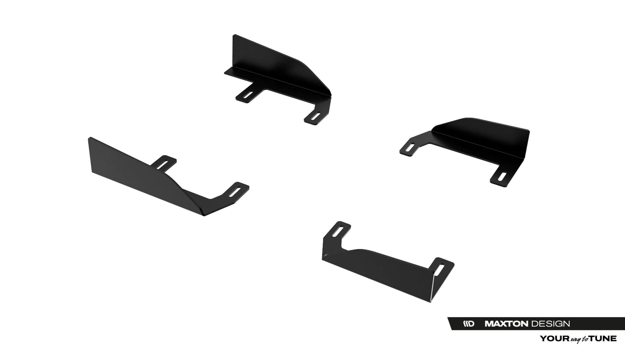 Maxton Design Seitenschweller Flaps passend für Toyota GR Yaris Mk4 Facelift schwarz Hochglanz