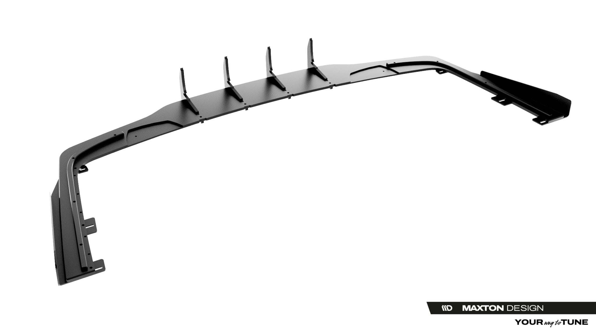 Maxton Design Street Pro Heckschürze + Flaps passend für Mercedes-AMG CLE 53 Aero C236 schwarz Hochglanz