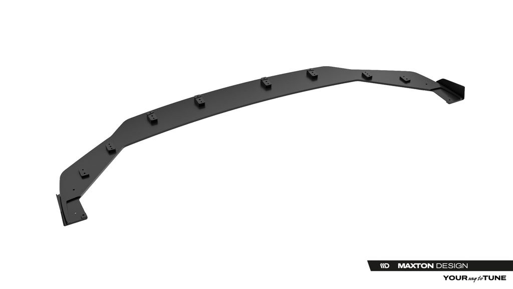 Maxton Design Street Pro Street+ Spoilerlippe Front Ansatz + Flaps passend für Lexus IS 500 Mk3 Facelift 2 (XE30) schwarz Hochglanz