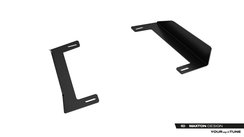 Maxton Design Hintere Seiten Flaps passend für BMW 2 M-Paket Gran Coupe F74 schwarz Hochglanz