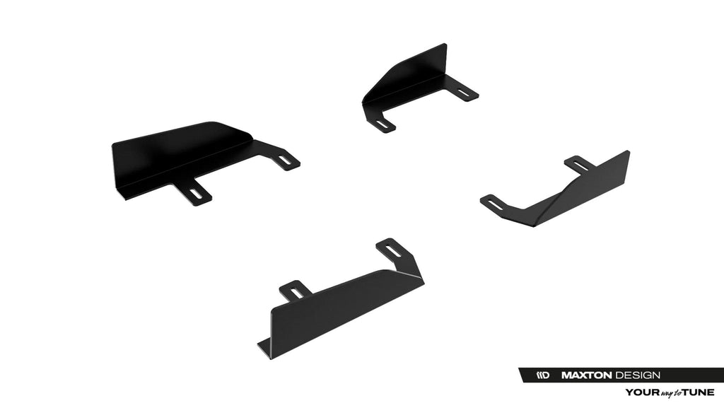 Maxton Design Seitenschweller Flaps passend für Toyota GR Yaris Mk4 Facelift schwarz Hochglanz