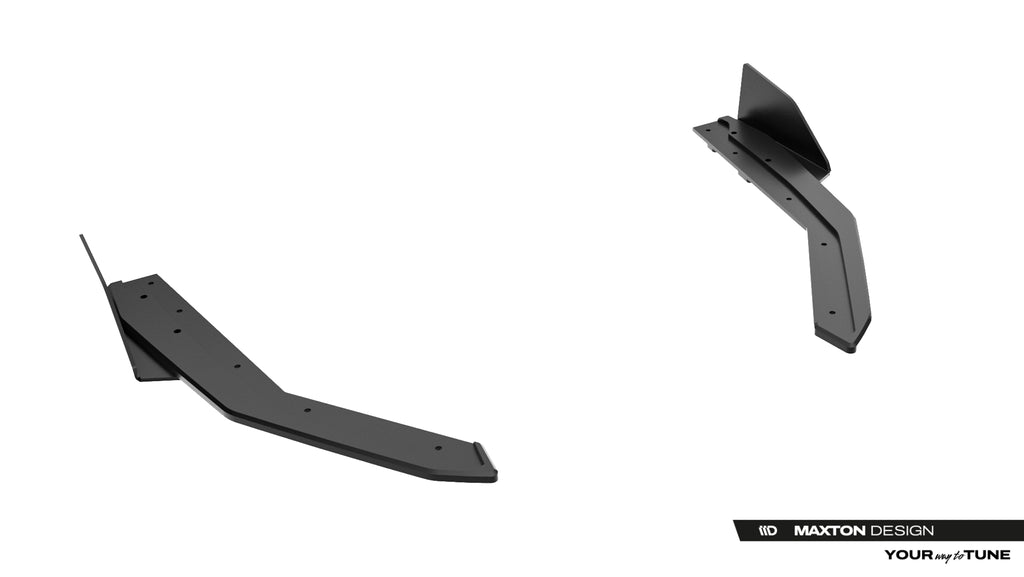 Maxton Design Street Pro Heck Ansatz Flaps Diffusor + Flaps passend für Lexus IS 500 Mk3 Facelift 2 (XE30) schwarz Hochglanz