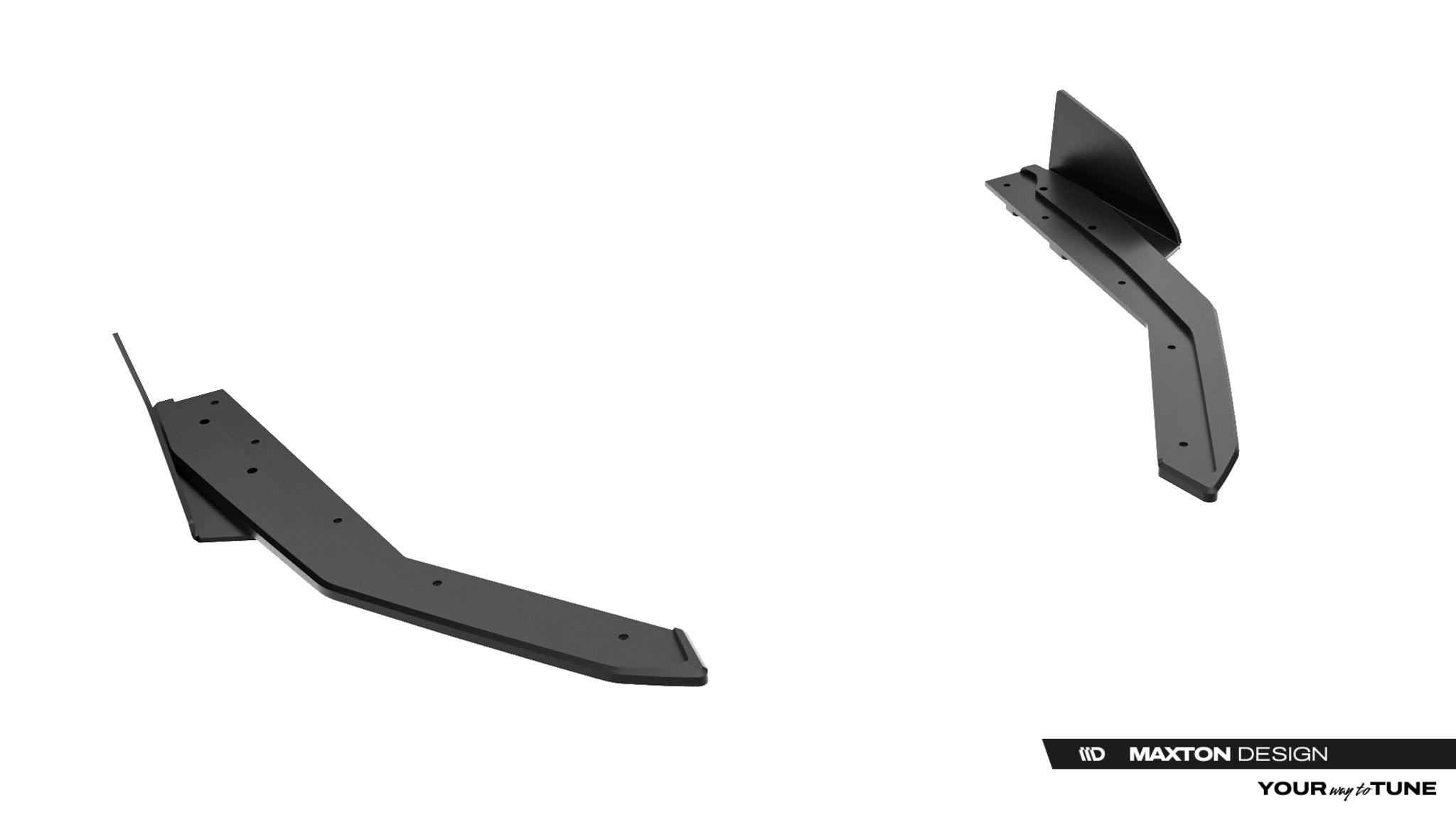 Maxton Design Street Pro Heck Ansatz Flaps Diffusor + Flaps passend für Lexus IS 500 Mk3 Facelift 2 (XE30) schwarz Hochglanz