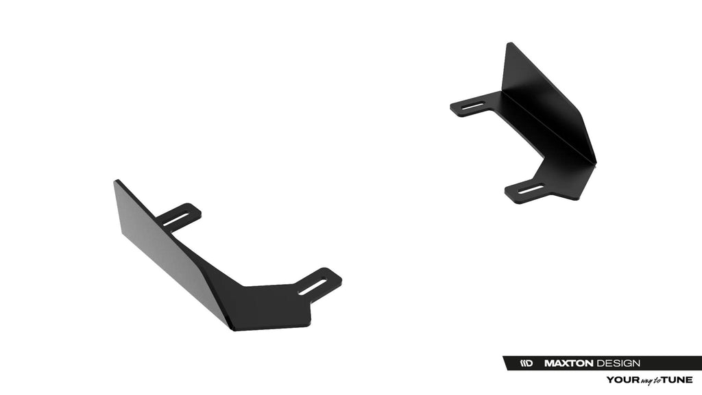 Maxton Design Front Stoßstange Flaps passend für Flaps Toyota GR Yaris Mk4 Facelift schwarz Hochglanz