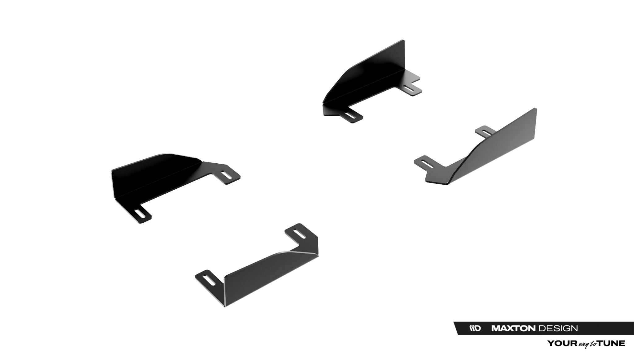 Maxton Design Seitenschweller Flaps passend für Audi A5 S-Line / S5 Limousine / Avant B10 schwarz Hochglanz