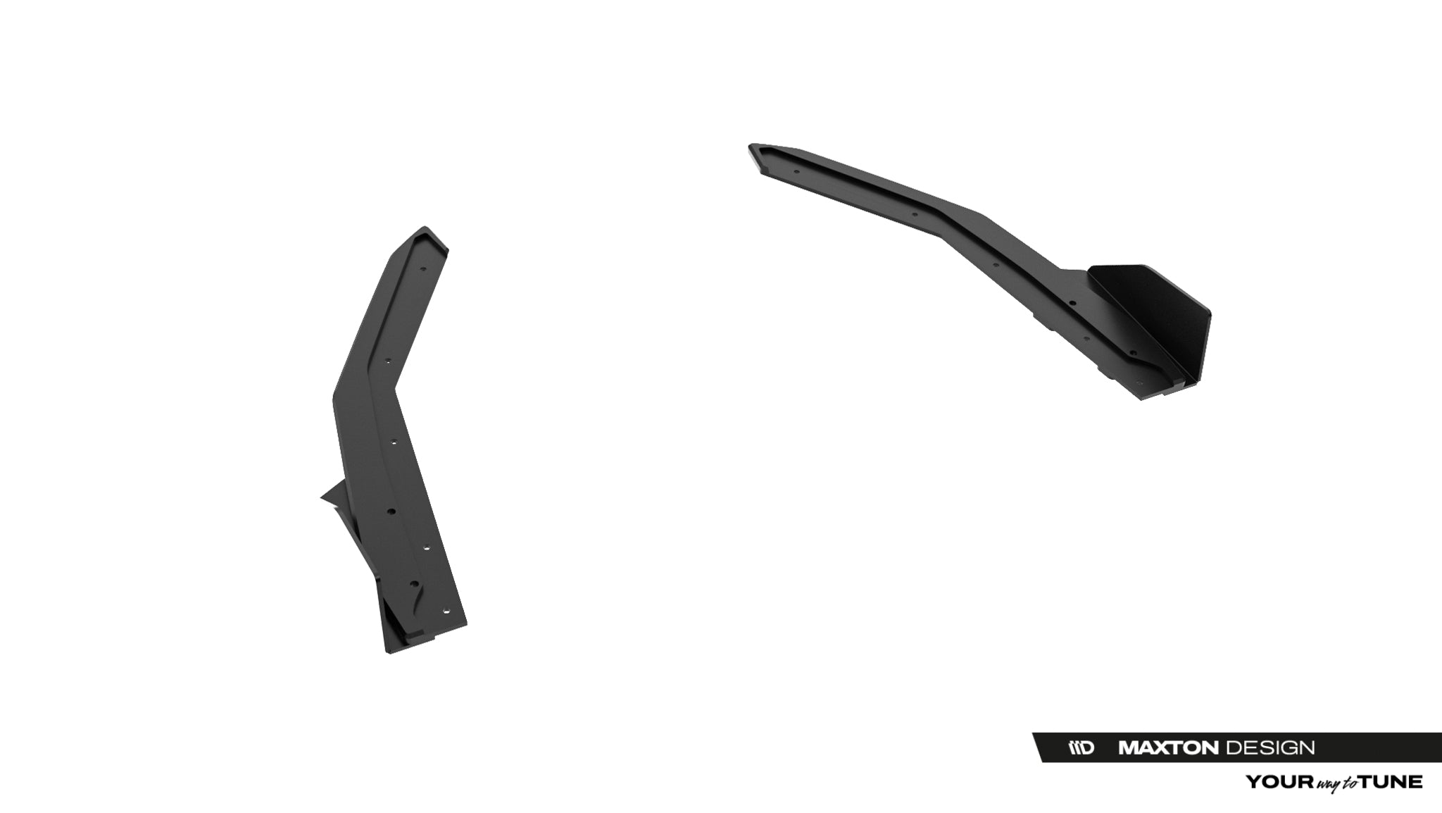 Maxton Design Street Pro Heck Ansatz Flaps Diffusor + Flaps passend für Lexus IS 500 Mk3 Facelift 2 (XE30) schwarz Hochglanz