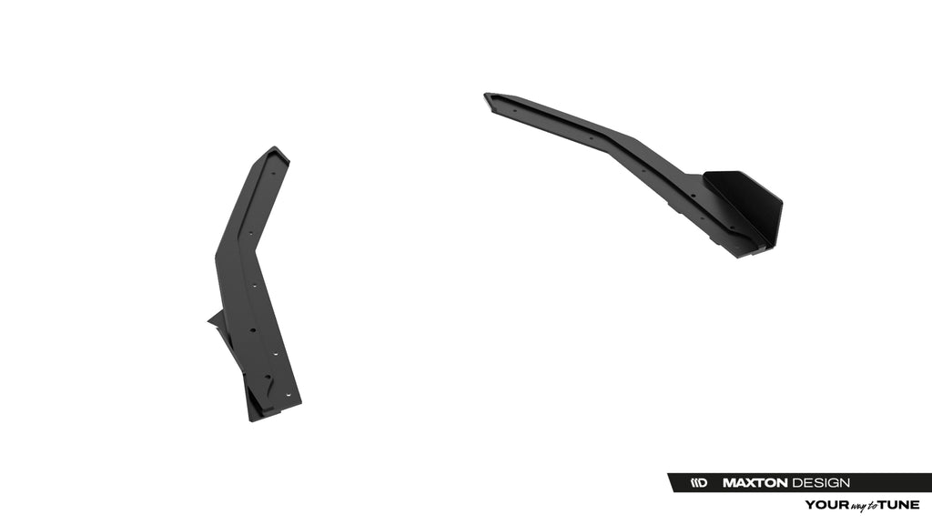 Maxton Design Street Pro Heck Ansatz Flaps Diffusor + Flaps passend für Lexus IS 500 Mk3 Facelift 2 (XE30) schwarz Hochglanz