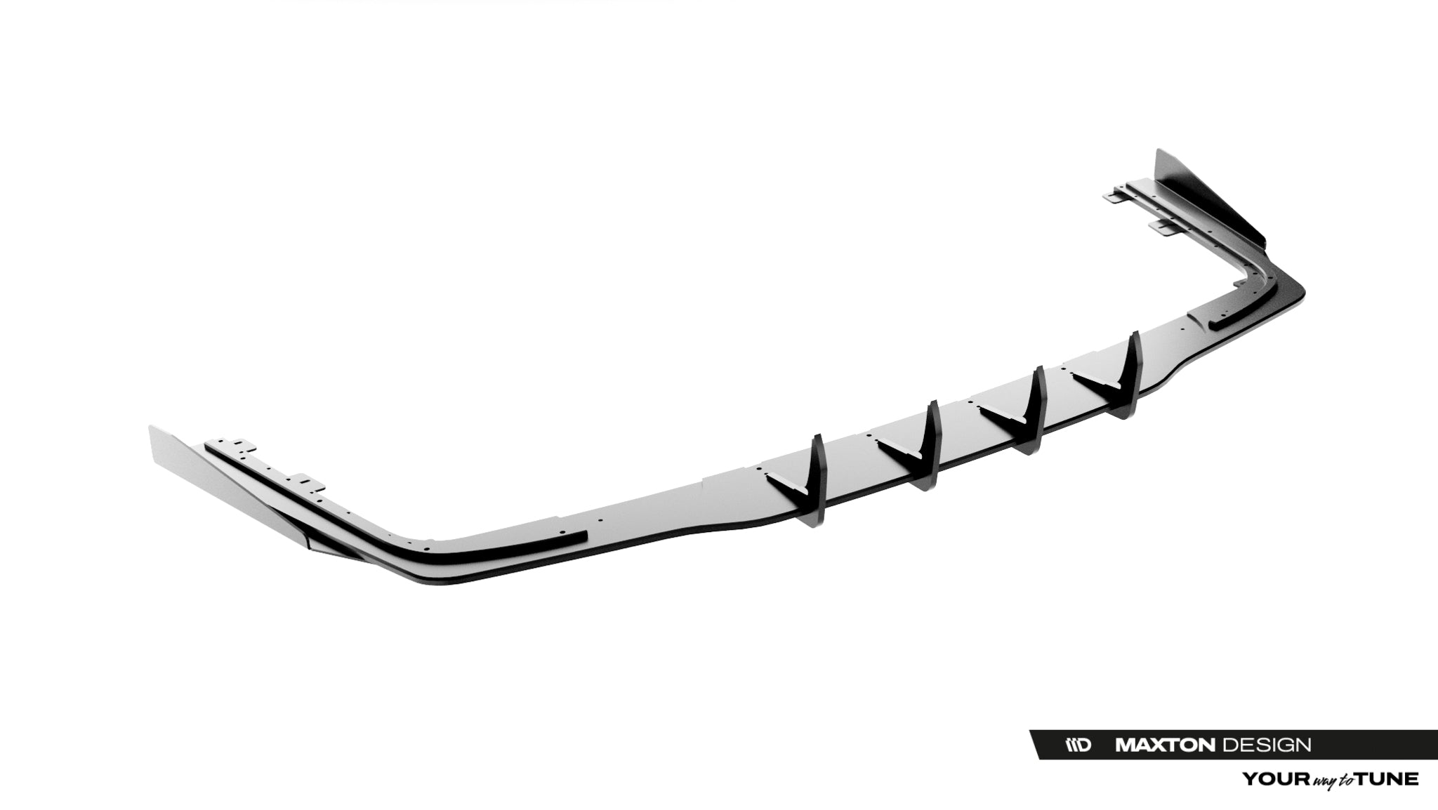 Maxton Design Street Pro Heckschürze + Flaps passend für Mercedes-AMG CLE 53 Aero C236 schwarz Hochglanz