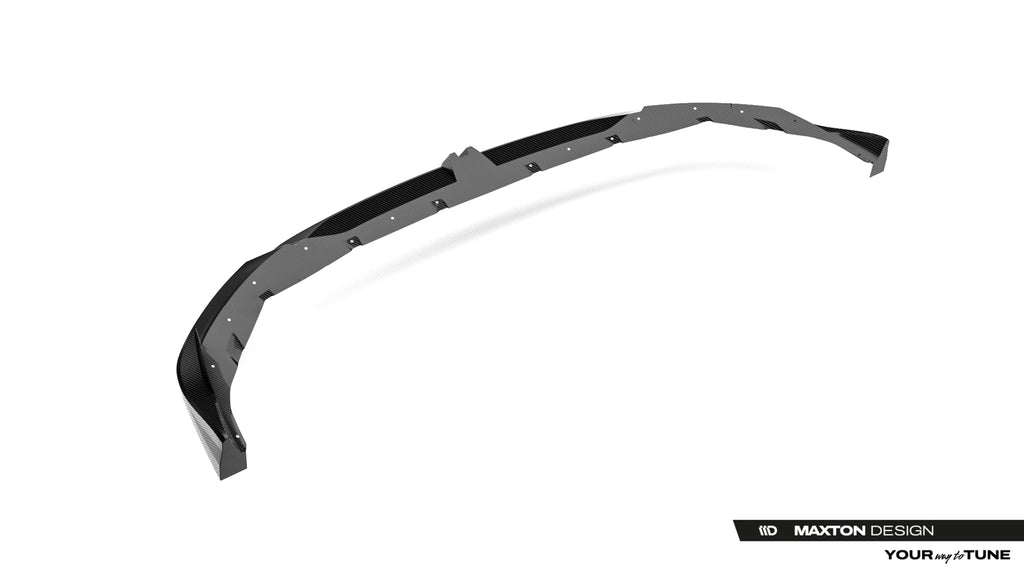 Maxton Design Prepreg Carbon Fiber Street+ Spoilerlippe Front Ansatz passend für BMW M135i / 1 M-Paket F70