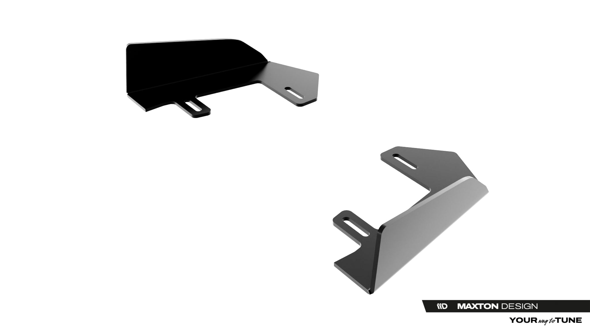 Maxton Design Front Stoßstange Flaps passend für Audi A5 S-Line / S5 Limousine / Avant B10 schwarz Hochglanz
