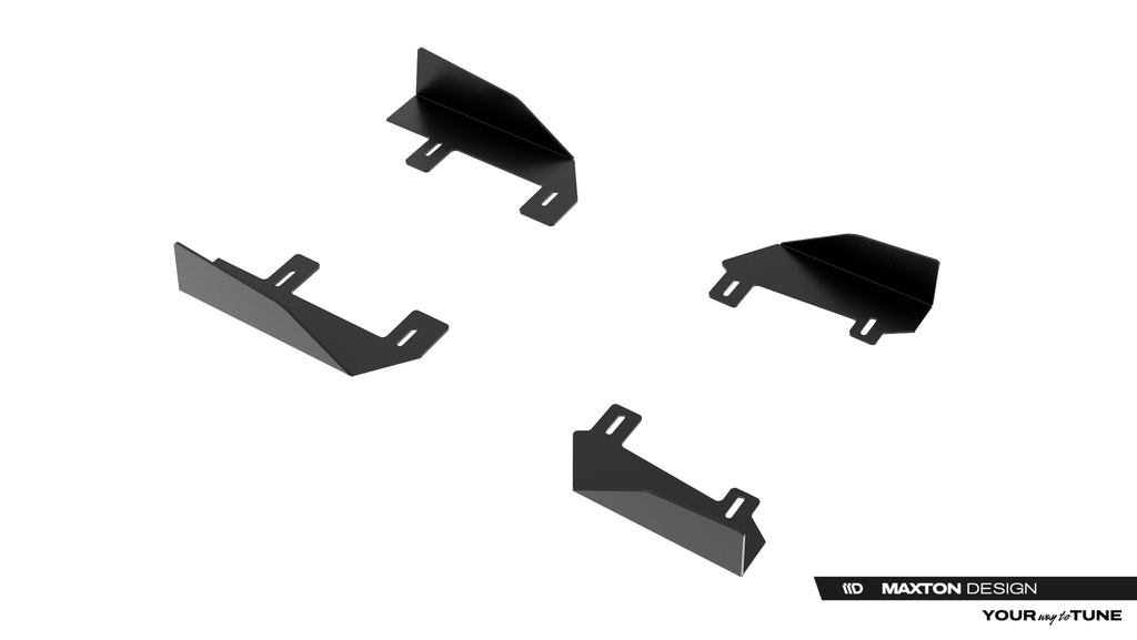 Maxton Design Seitenschweller Flaps Passend für Jaguar F-Type X152 Facelift 2 Schwarz Hochglanz