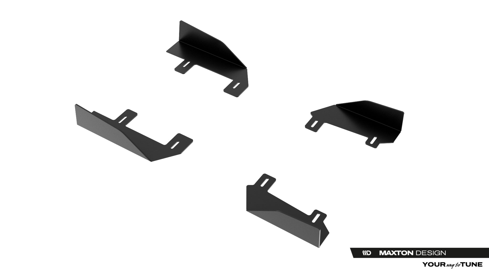 Maxton Design Seitenschweller Flaps Passend für Jaguar F-Type X152 Facelift 2 Schwarz Hochglanz