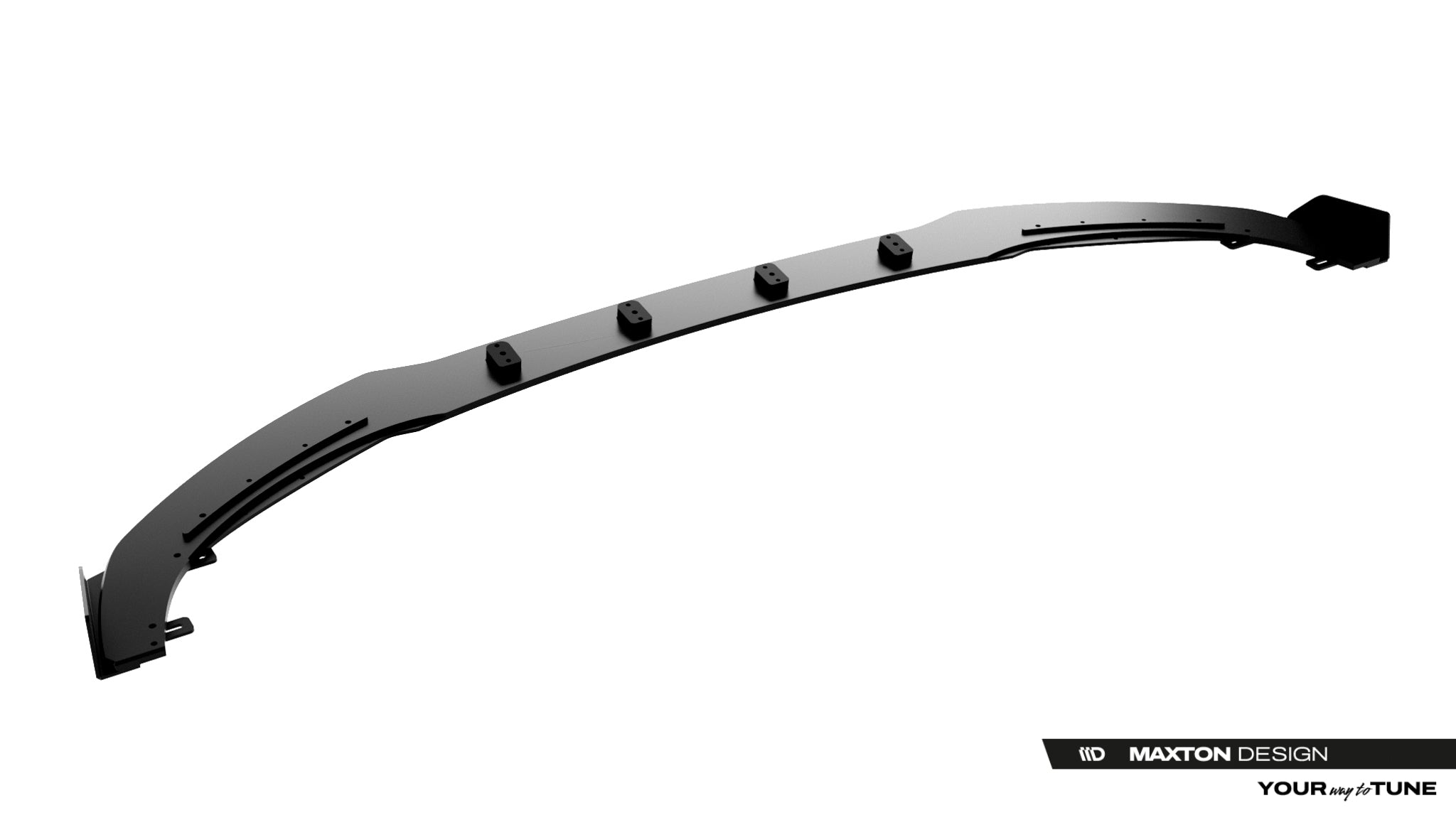 Maxton Design Street Pro Street+ Spoilerlippe Front Ansatz + Flaps passend für Cupra Born Mk1 schwarz Hochglanz