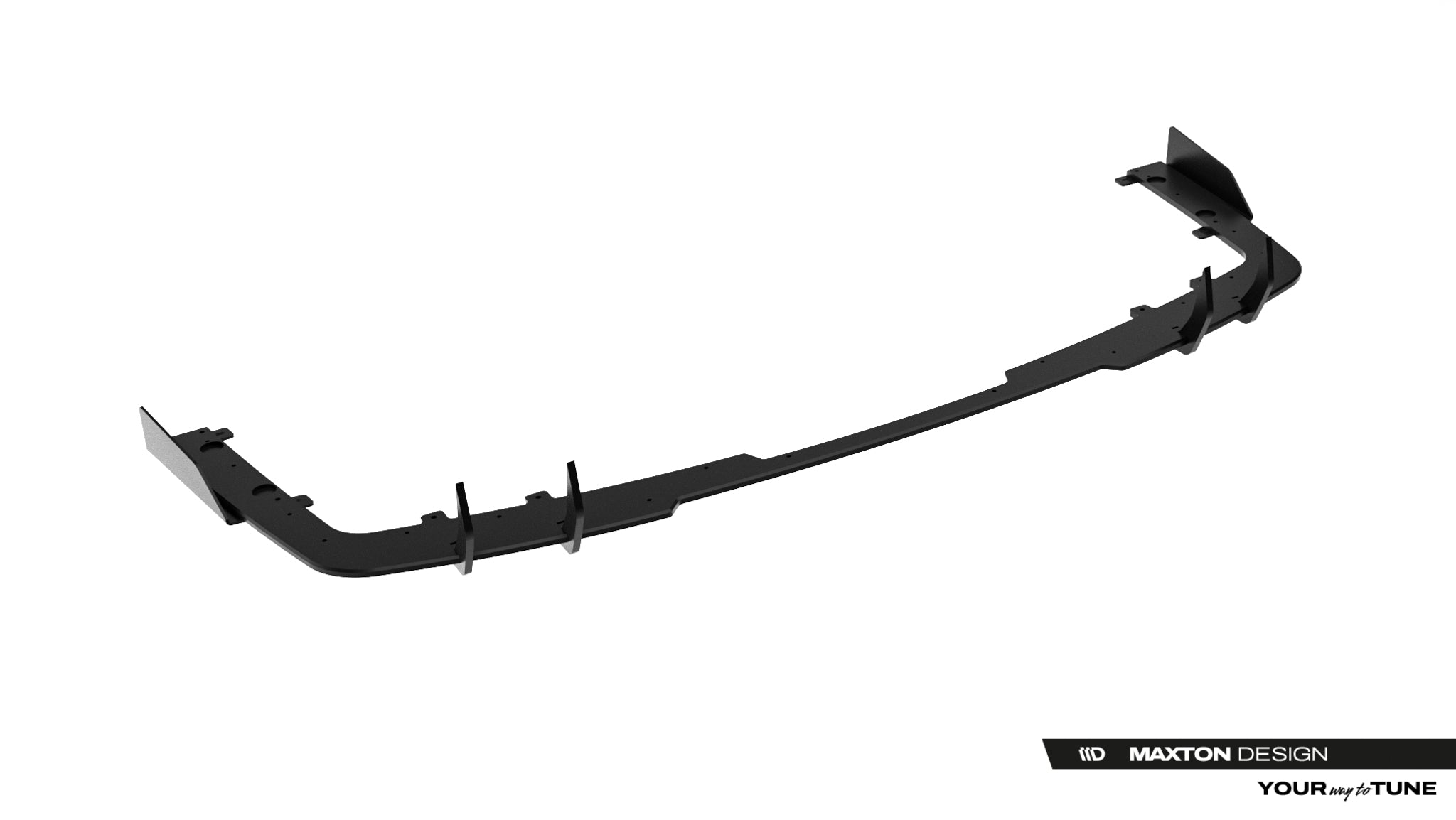 Maxton Design Street Pro Heckschürze + Flaps passend für BMW 2 M-Paket Gran Coupe F74 schwarz Hochglanz