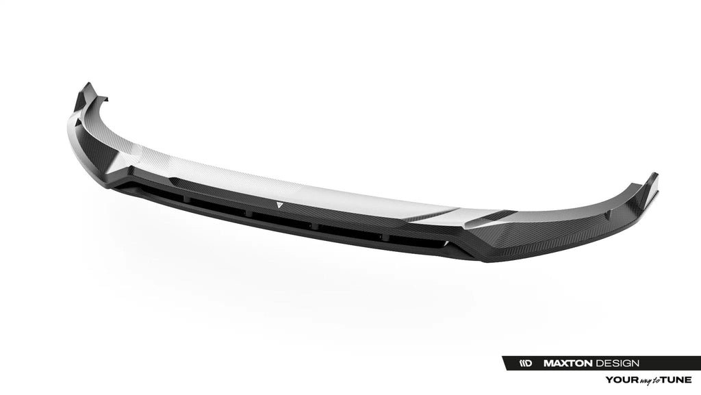 Maxton Design Prepreg Carbon Fiber Street+ Spoilerlippe Front Ansatz passend für Audi RSQ8 Mk1 Facelift