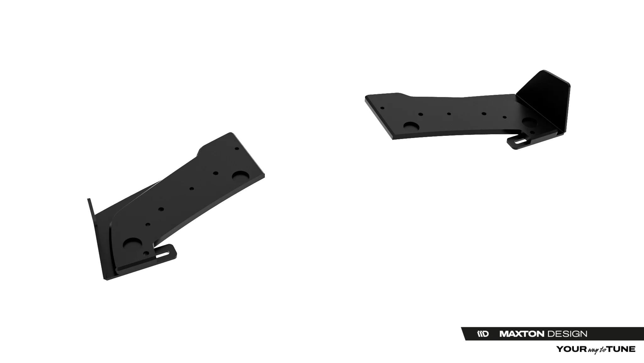 Maxton Design Street Pro Heck Ansatz Flaps Diffusor + Flaps passend für Toyota GR Yaris Mk4 Facelift schwarz Hochglanz