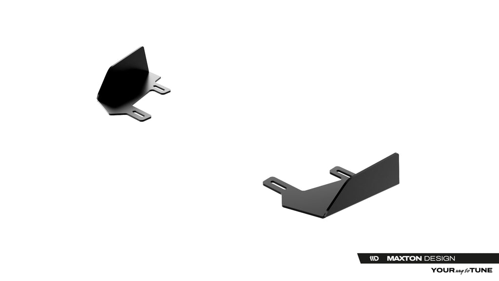 Maxton Design Front Stoßstange Flaps passend für Flaps Cupra Born Mk1 schwarz Hochglanz