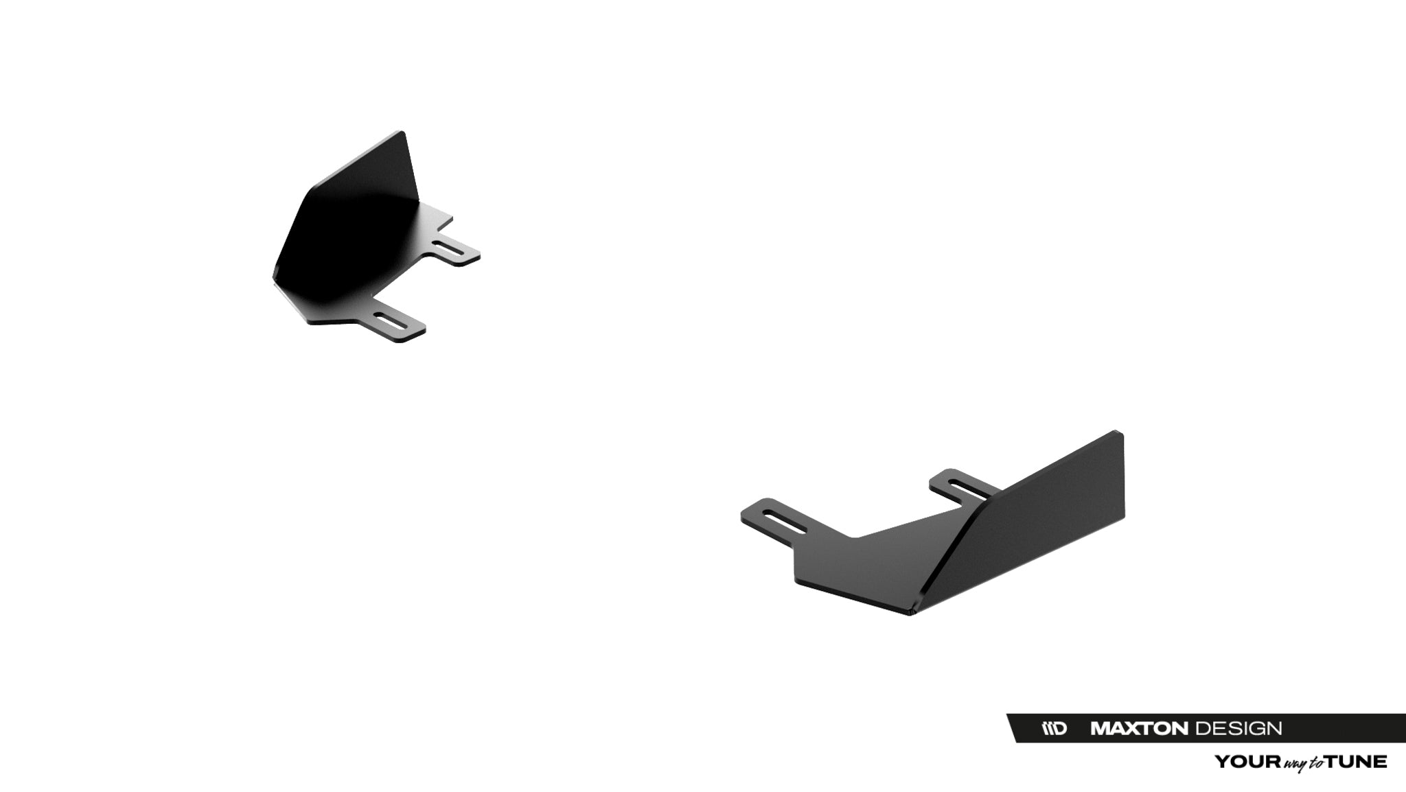 Maxton Design Front Stoßstange Flaps passend für Flaps Cupra Born Mk1 schwarz Hochglanz