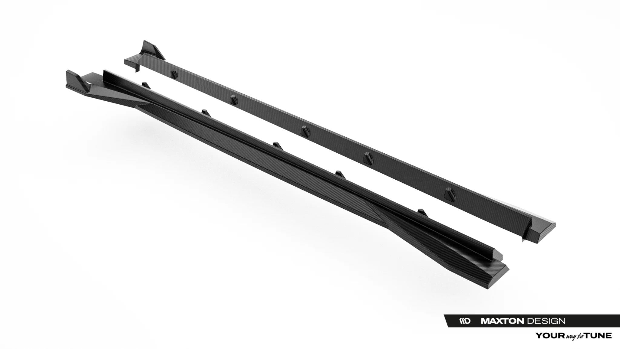 Maxton Design Prepreg Carbon Fiber Seitenschweller Audi RSQ8 Mk1 Facelift für Audi Q8