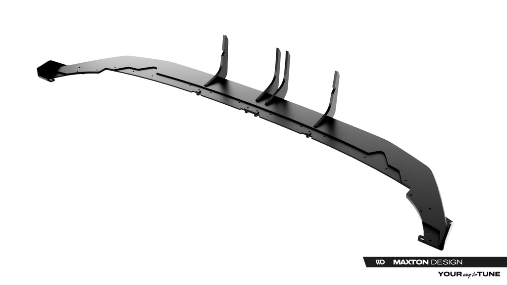 Maxton Design Street Pro Heckschürze + Flaps passend für Audi RS3 Sportback 8Y Facelift schwarz Hochglanz