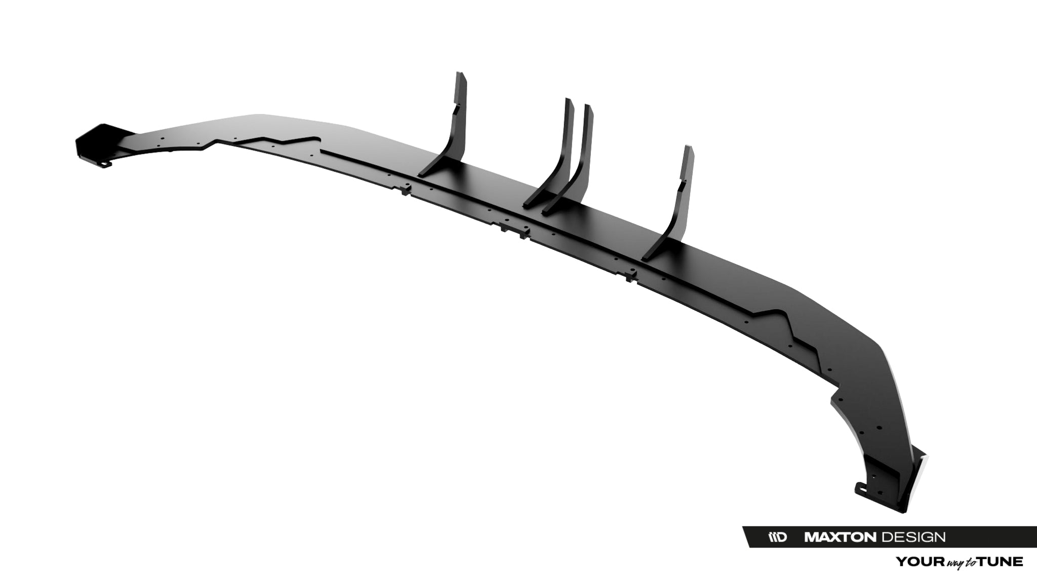 Maxton Design Street Pro Heckschürze + Flaps passend für Audi RS3 Sportback 8Y Facelift schwarz Hochglanz