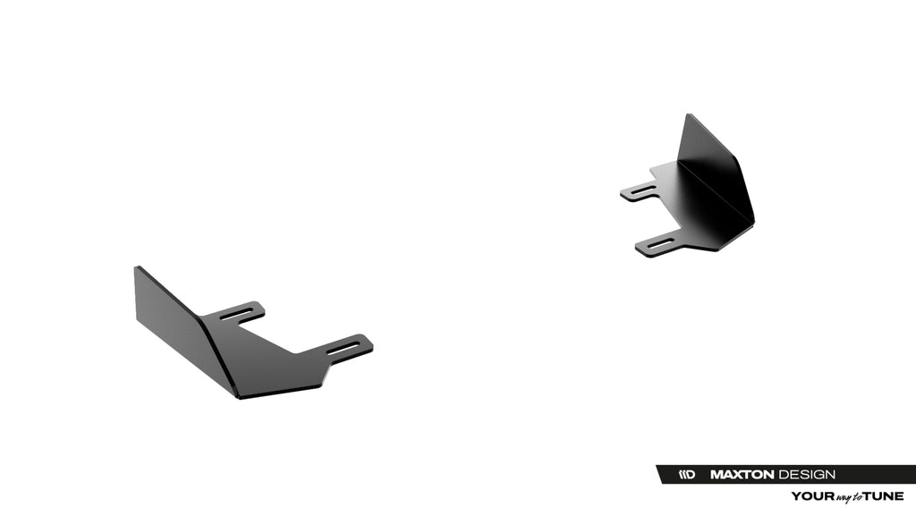 Maxton Design Front Stoßstange Flaps passend für Flaps Cupra Born Mk1 schwarz Hochglanz