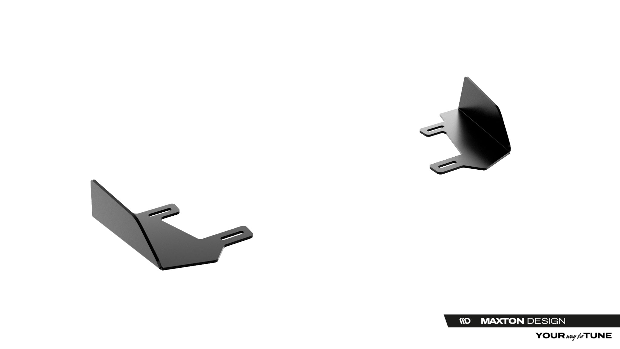 Maxton Design Front Stoßstange Flaps passend für Flaps Cupra Born Mk1 schwarz Hochglanz