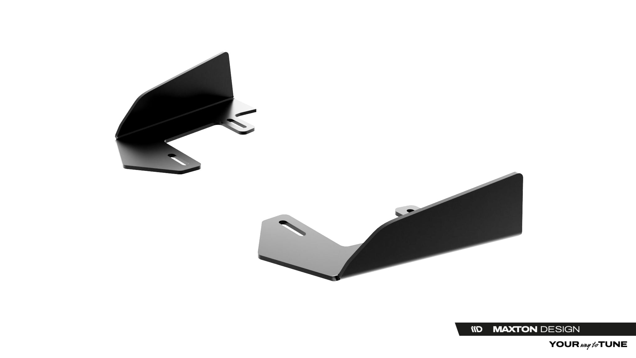 Maxton Design Front Stoßstange Flaps passend für Audi A5 S-Line / S5 Limousine / Avant B10 schwarz Hochglanz