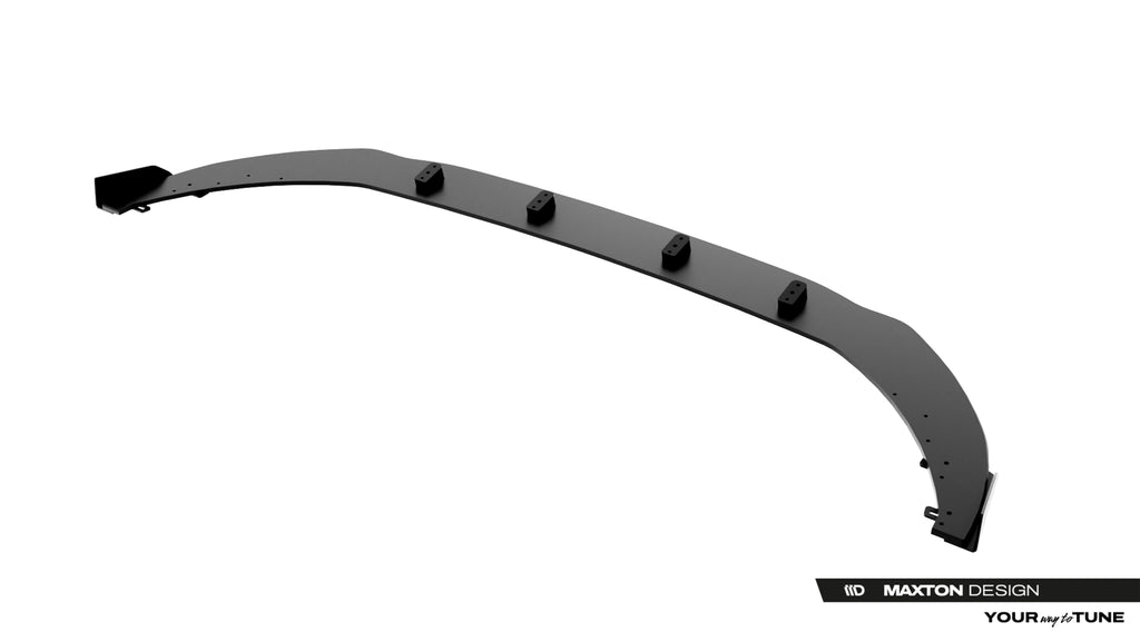 Maxton Design Street Pro Street+ Spoilerlippe Front Ansatz + Flaps passend für Audi A5 S-Line / S5 Limousine / Avant B10 schwarz Hochglanz