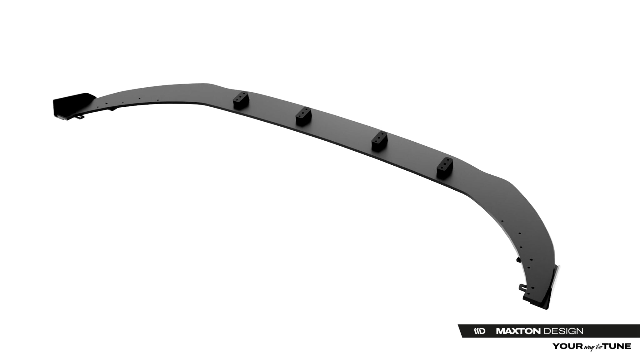 Maxton Design Street Pro Street+ Spoilerlippe Front Ansatz + Flaps passend für Audi A5 S-Line / S5 Limousine / Avant B10 schwarz Hochglanz