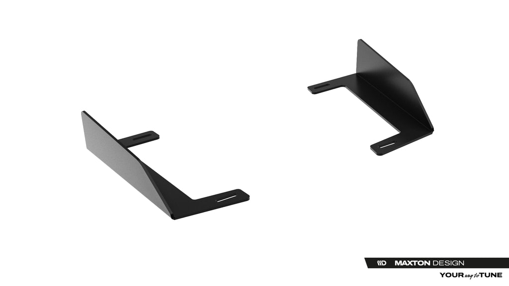 Maxton Design Hintere Seiten Flaps passend für BMW 2 M-Paket Gran Coupe F74 schwarz Hochglanz