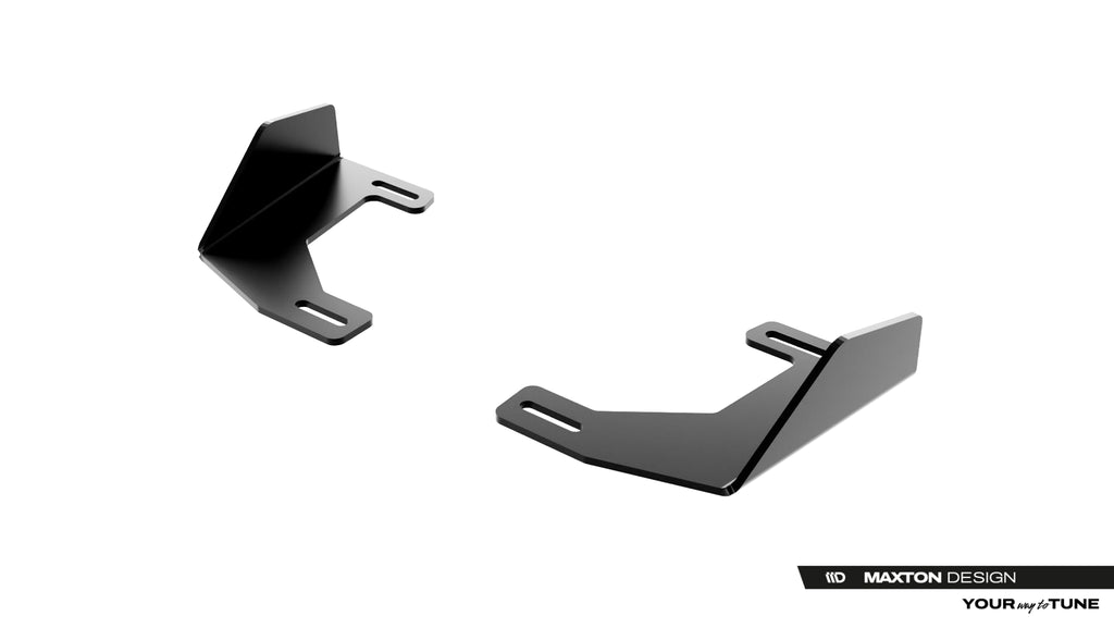 Maxton Design Hintere Seiten Flaps passend für Audi RS3 Sportback 8Y Facelift schwarz Hochglanz
