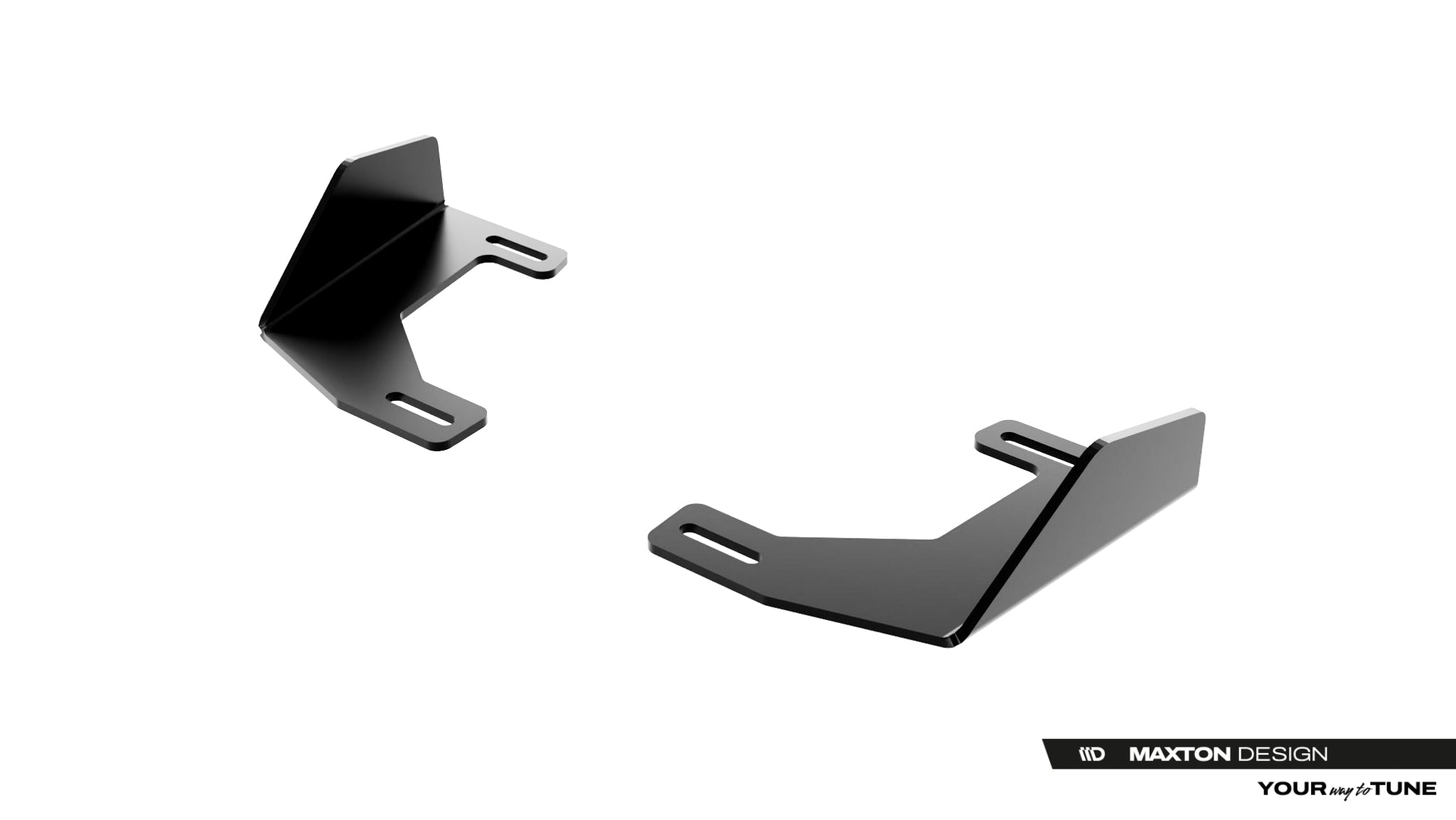 Maxton Design Hintere Seiten Flaps passend für Audi RS3 Sportback 8Y Facelift schwarz Hochglanz