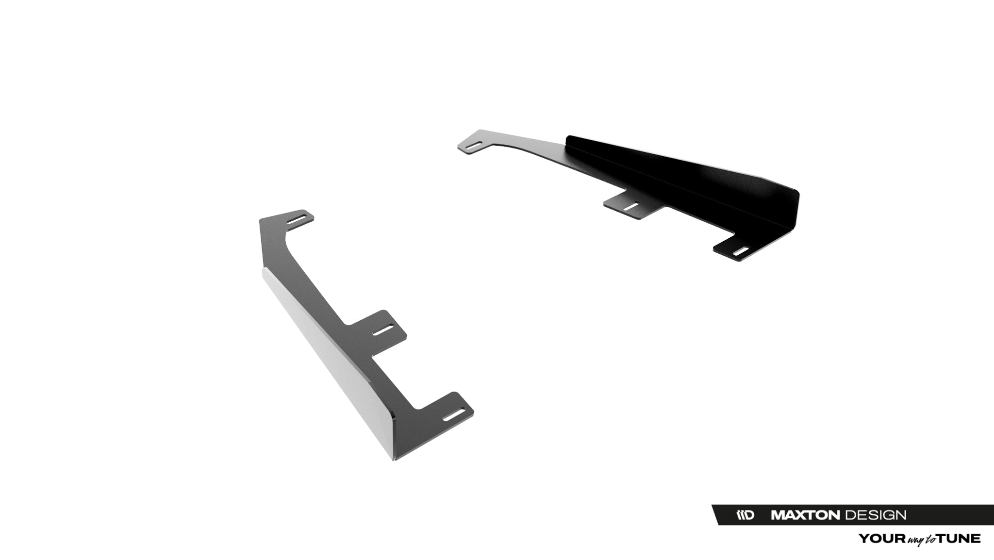 Maxton Design Hintere Seiten Flaps passend für Mercedes-AMG CLE 53 Aero C236 schwarz Hochglanz