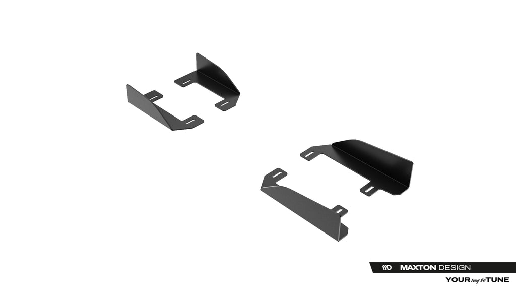 Maxton Design Seitenschweller Flaps passend für Lexus IS 500 Mk3 Facelift 2 (XE30) schwarz Hochglanz