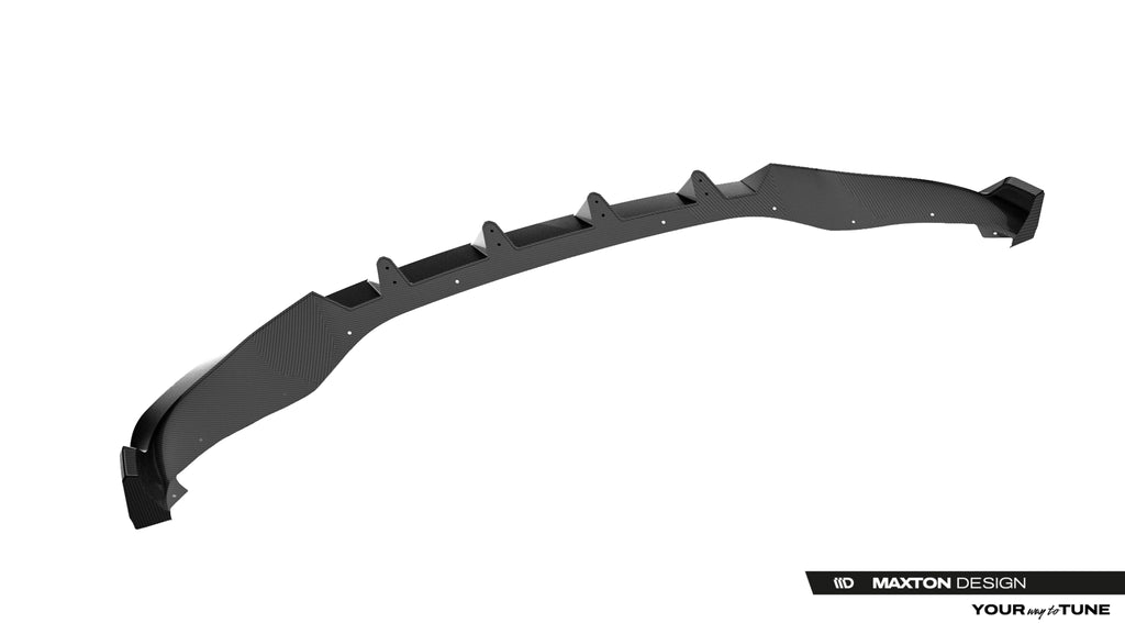 Maxton Design Prepreg Carbon Fiber Street+ Spoilerlippe Front Ansatz passend für BMW X5 M-Paket G05